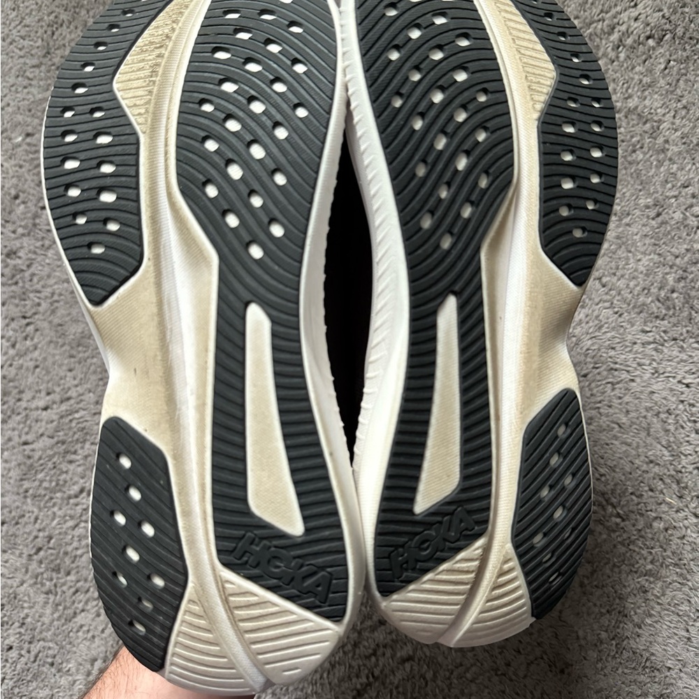 Hoka Charcoal and White Athletic Shoes - Picture 5 of 6